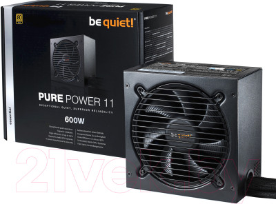 Блок питания для компьютера Be quiet! Pure Power 11 Gold Retail 600W (BN294) - фото 3 - id-p227141104