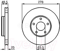 Тормозной диск Bosch 0986479173