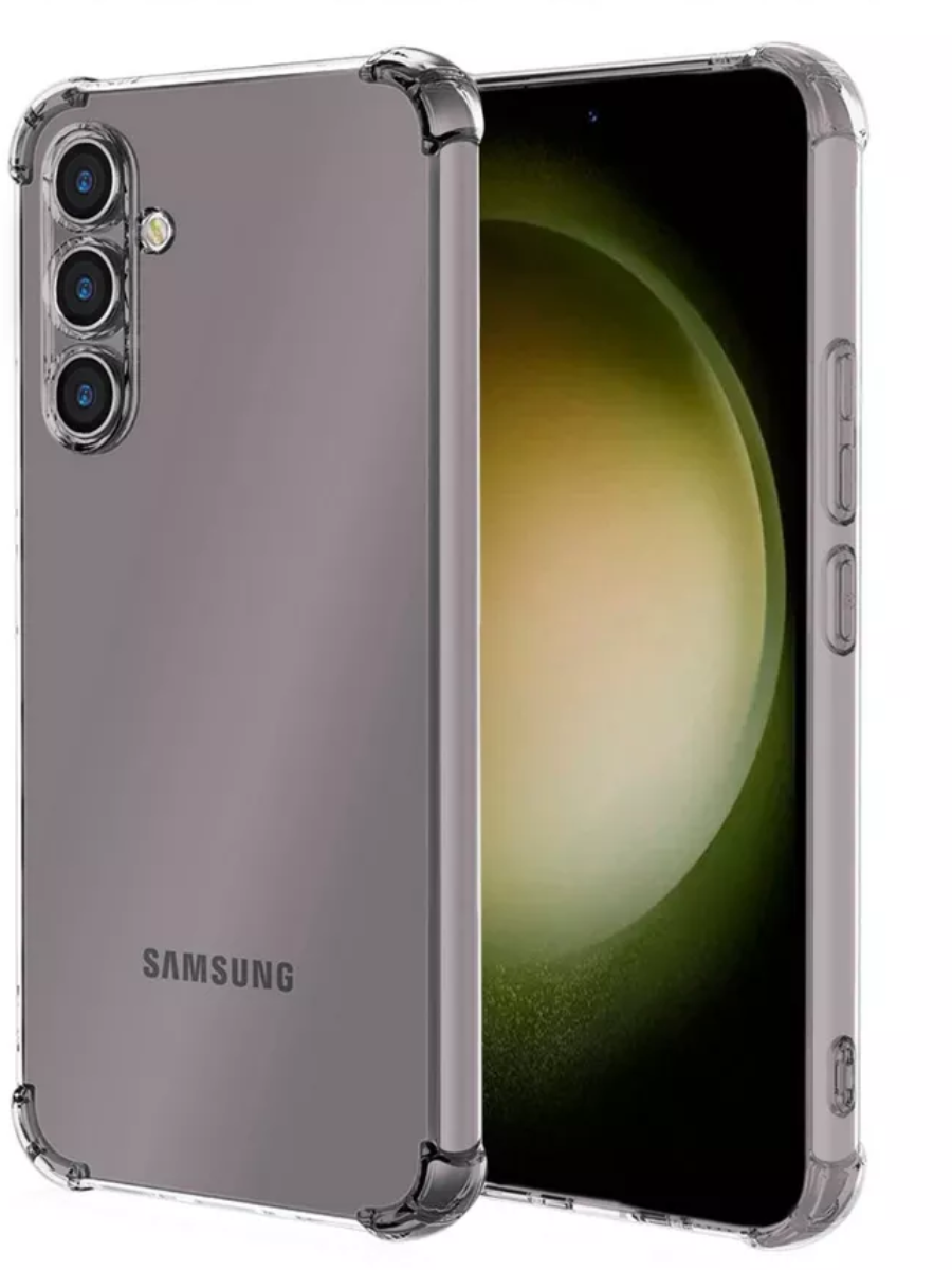 Чехол-накладка для Samsung Galaxy S23 FE SM-S711 (силикон) прозрачный с защитой камеры