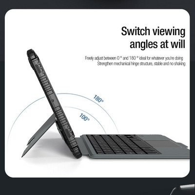 Чехол клавиатура Nillkin Bumper Combo Keyboard Case Backlit Version Черный для Samsung Galaxy Tab S9 5G - фото 6 - id-p227147108