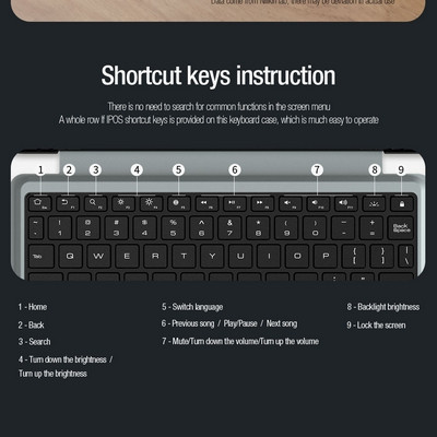 Чехол клавиатура Nillkin Bumper Combo Keyboard Case Backlit Version Черный для Samsung Galaxy Tab S9 5G - фото 8 - id-p227147108