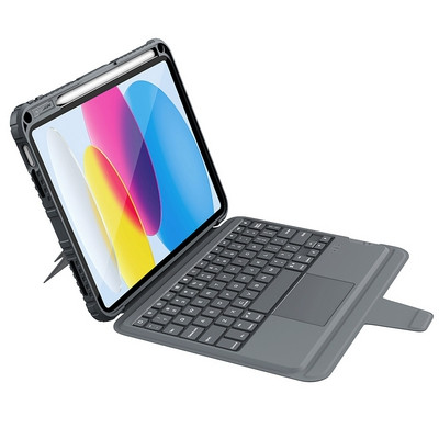 Чехол клавиатура Nillkin Bumper Combo Keyboard Case Backlit Version Серый для Apple iPad Air (2020) - фото 1 - id-p227147113