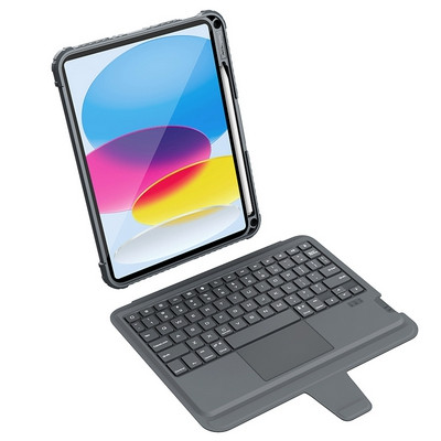 Чехол клавиатура Nillkin Bumper Combo Keyboard Case Backlit Version Серый для Apple iPad Air (2020) - фото 3 - id-p227147113