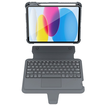 Чехол клавиатура Nillkin Bumper Combo Keyboard Case Backlit Version Серый для Apple iPad Air (2020) - фото 4 - id-p227147113