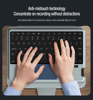 Чехол клавиатура Nillkin Bumper Combo Keyboard Case Backlit Version Серый для Apple iPad Air (2022) - фото 7 - id-p227147118