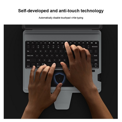 Чехол клавиатура Nillkin Bumper Combo Keyboard Case Backlit Version Черный для Apple iPad Pro 12.9 (2018) - фото 7 - id-p227147122
