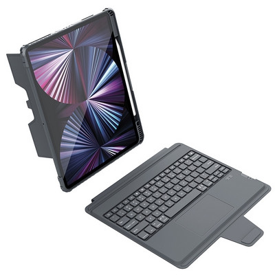 Чехол клавиатура Nillkin Bumper Combo Keyboard Case Backlit Version Серый для Apple iPad Pro 12.9 (2018) - фото 3 - id-p227147123