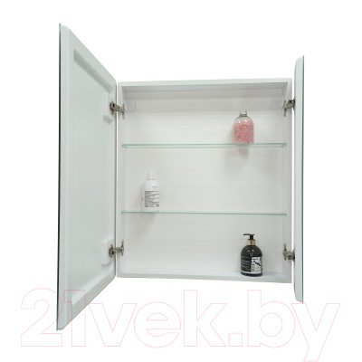 Шкаф с зеркалом для ванной Континент Emotion Led 70x80 - фото 7 - id-p227146326