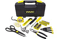 WMC-10142 Набор инструментов 142пр (молоток, пассатижи, отвертки, нож, рулетка, ножницы, биты, расходник) WMC