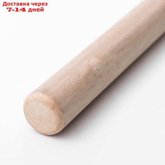 Скалка деревянная Доляна, 24 см, прямая - фото 2 - id-p226925947