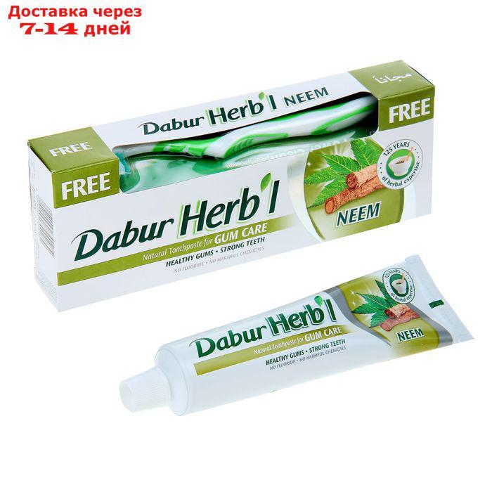 Набор Dabur Herb'l ним зубная паста, 150 г + зубная щётка - фото 1 - id-p226918220