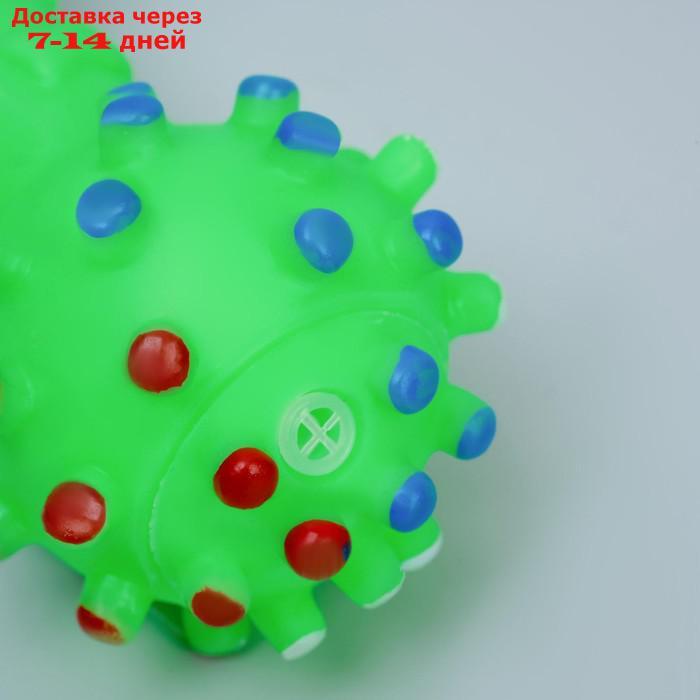 Игрушка пищащая "Гантель малая" для собак, 12,5 см, зелёная - фото 5 - id-p226941577