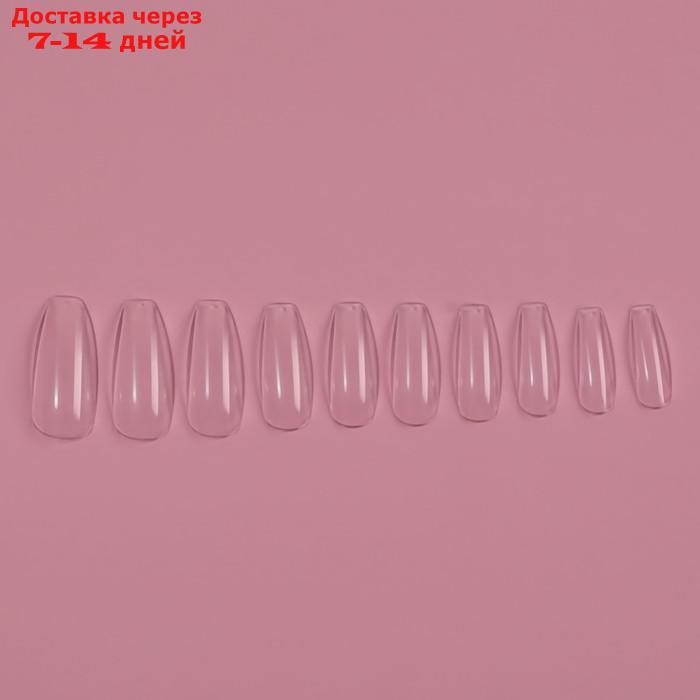 Типсы для ногтей, 100 шт, форма B, полное покрытие, цвет прозрачный - фото 3 - id-p226921913