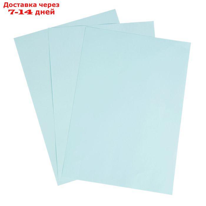 Бумага цветная А4, 100 листов Calligrata Пастель, голубая, 80 г/м² - фото 3 - id-p226912505