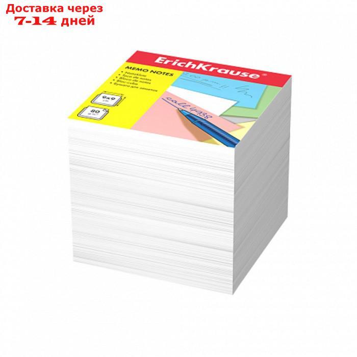 Блок бумаги для записей Erich Krause, 9 х 9 х 9 см, белый, плотность 80 г/м2 - фото 1 - id-p226912535
