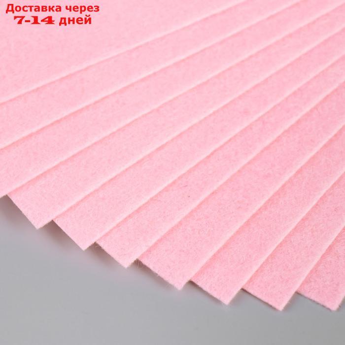 Фетр 1 мм "Нежно-розовый" МИКС набор 10 листов формат А4 - фото 4 - id-p226937444