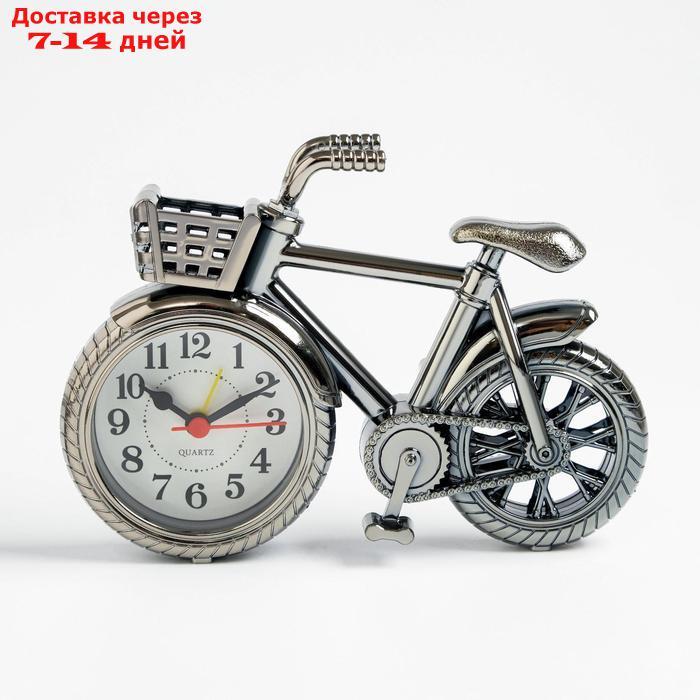 Будильник "Велосипед с корзиной", 18.5х5х13.5 см, - фото 1 - id-p226945763