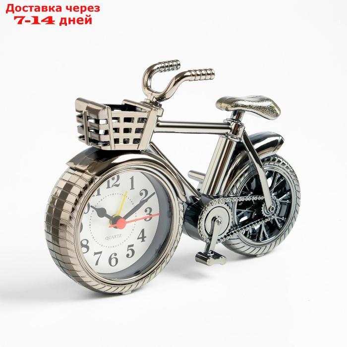 Будильник "Велосипед с корзиной", 18.5х5х13.5 см, - фото 2 - id-p226945763