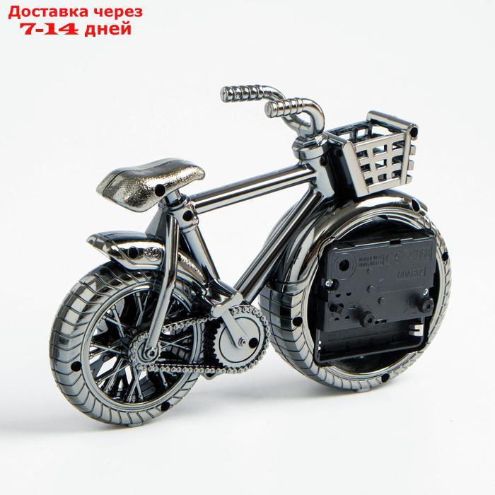 Будильник "Велосипед с корзиной", 18.5х5х13.5 см, - фото 3 - id-p226945763