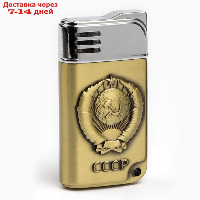 Зажигалка газовая "СССР" в картонной коробке, мужская, микс 3х6 см - фото 1 - id-p226930073