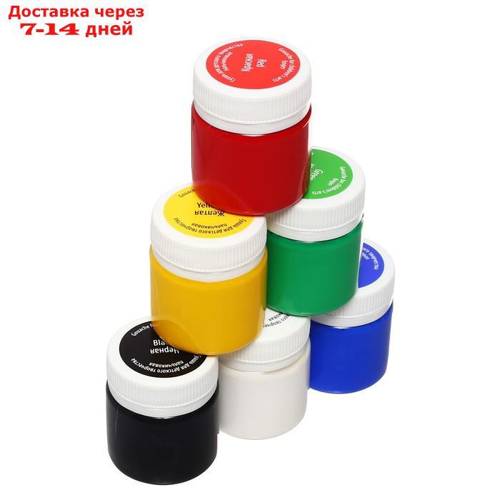 Набор пальчиковых красок, набор "Цветик", 6 цветов, 40 мл - фото 4 - id-p226912746