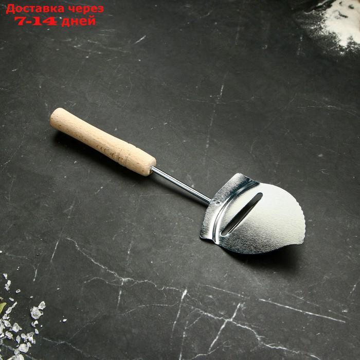Нож-лопатка для сыра, 26 см, "Классическая" с деревянной ручкой - фото 1 - id-p226924175