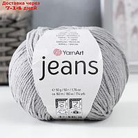 Пряжа "Jeans" 55% хлопок, 45% акрил 160м/50гр (46 т.серый)