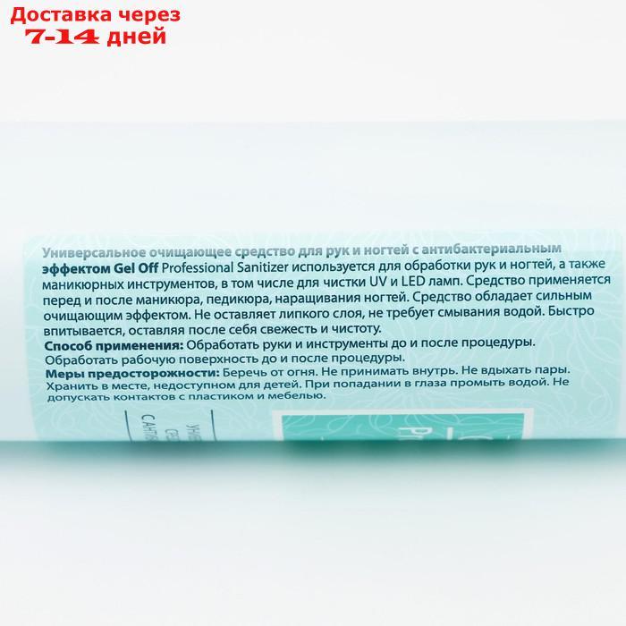 Антисептик спиртовой для рук и ногтей Gel*off Sanitizer с антибактериальным эффектом, 500 мл - фото 5 - id-p226918407
