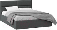 Двуспальная кровать ТриЯ Глосс универсальный тип 1 с ПМ 160x200