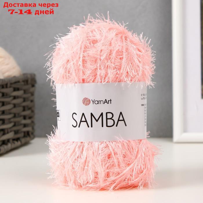 Пряжа "Samba" 100% полиэстер 150м/100гр (2079 розовый) - фото 5 - id-p226933965
