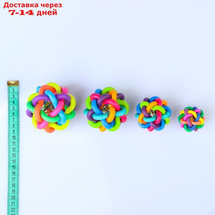 Игрушка резиновая "Молекула" с бубенчиком, 4 см - фото 3 - id-p226940439