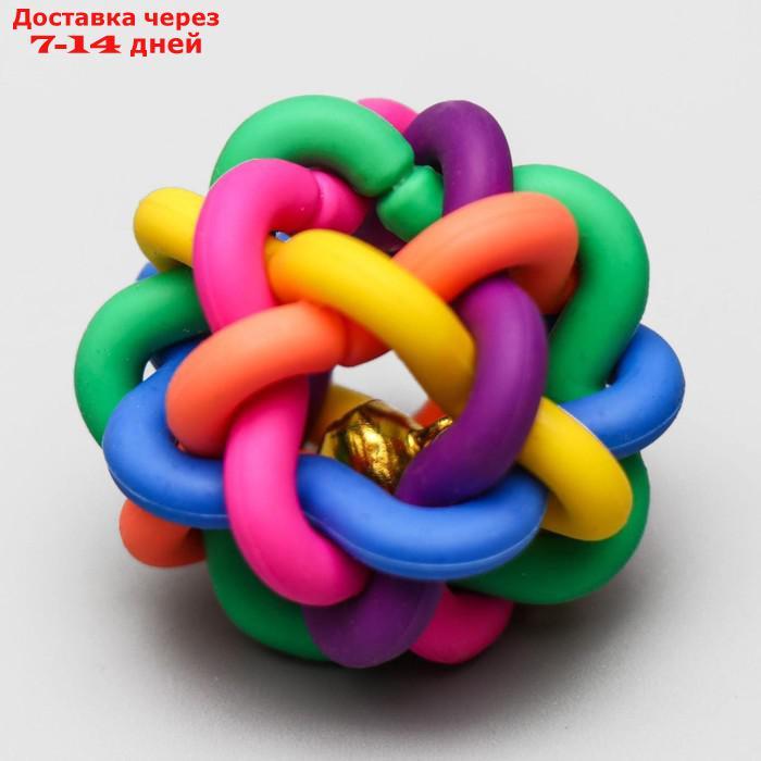 Игрушка резиновая "Молекула" с бубенчиком, 4 см - фото 4 - id-p226940439