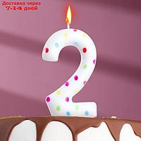 Свеча в торт на день рождения, цифра "2" ГИГАНТ
