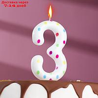 Свеча в торт на день рождения, цифра "3" ГИГАНТ