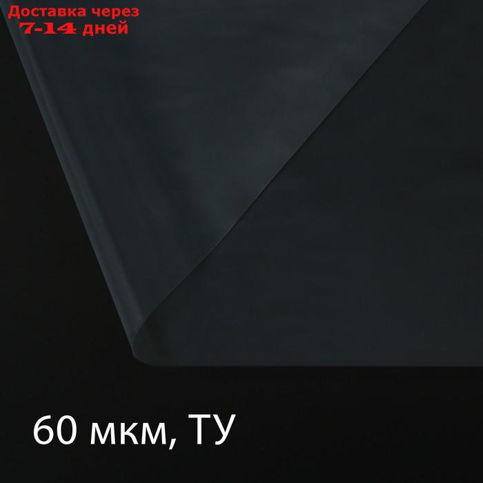 Плёнка полиэтиленовая, толщина 60 мкм, 3 × 10 м, рукав (1,5 м × 2), прозрачная, 1 сорт, Эконом 50 % - фото 1 - id-p226948708