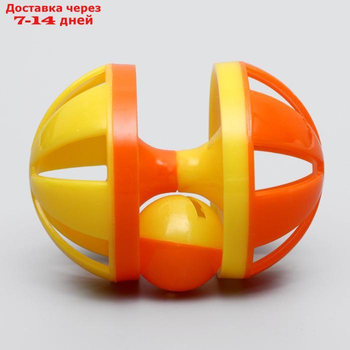 Игрушка-головоломка с шариком-погремушкой, 9 х 6,5 см, микс цветов - фото 2 - id-p226940613