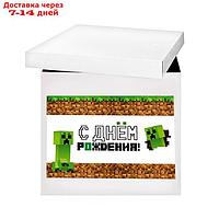 Наклейка на коробку-сюрприз "С днём рождения" TNT, 42х30 см