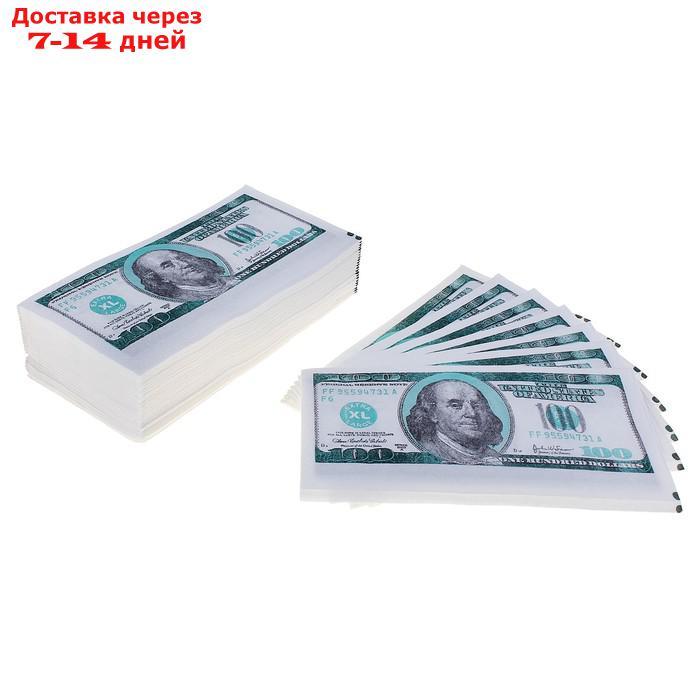 Салфетки "Пачка денег 100 долларов" 25 листов - фото 1 - id-p226928857