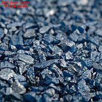 Грунт для аквариума "Синий металлик" декоративный песок кварцевый, 250 г фр.1-3 мм