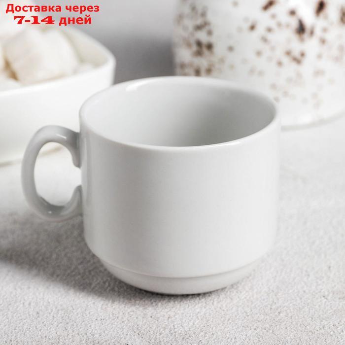 Чашка кофейная Добрушский фарфоровый завод "Мокко", 100 мл, цвет белый - фото 2 - id-p226922763