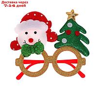 Карнавальные очки "Снеговик с ёлочкой"