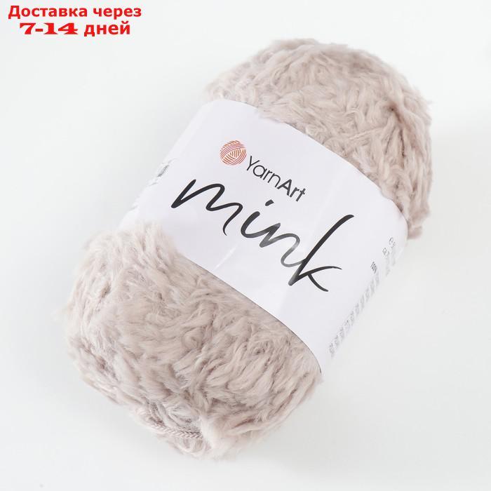 Пряжа "Mink" 100% полиамид 75м/50гр (337 серо-бежевый) - фото 3 - id-p226934242