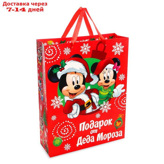 Пакет подарочный ламинированный "С Новым Годом!", Микки Маус и его друзья, 31 х 40 х 11 см - фото 2 - id-p226930995