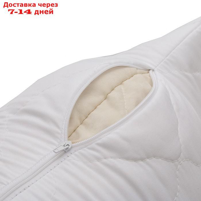 Чехол на подушку АТРА сменный стеганый на молнии 70х70см, 100% п/э, 110гр/м - фото 3 - id-p226935867