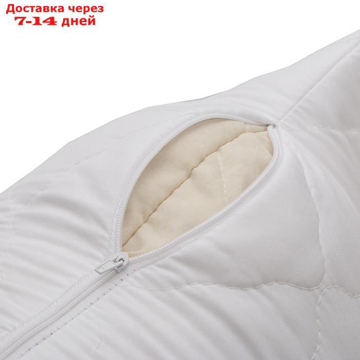 Чехол на подушку АТРА сменный стеганый на молнии 50х70см, 100% п/э, 110гр/м - фото 3 - id-p226935870