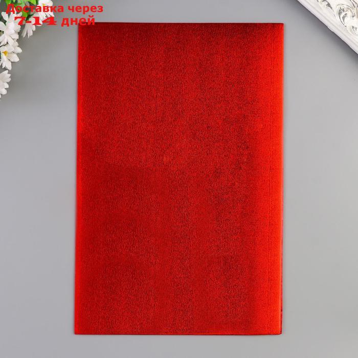Фоамиран металлизированный "Красный" 2 мм формат А4 набор 5 листов - фото 2 - id-p226938455