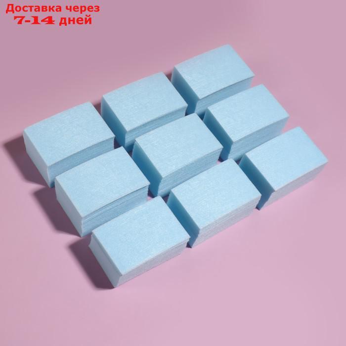 Салфетки для маникюра, безворсовые, плотные, 560 шт, цвет голубой - фото 6 - id-p226942932