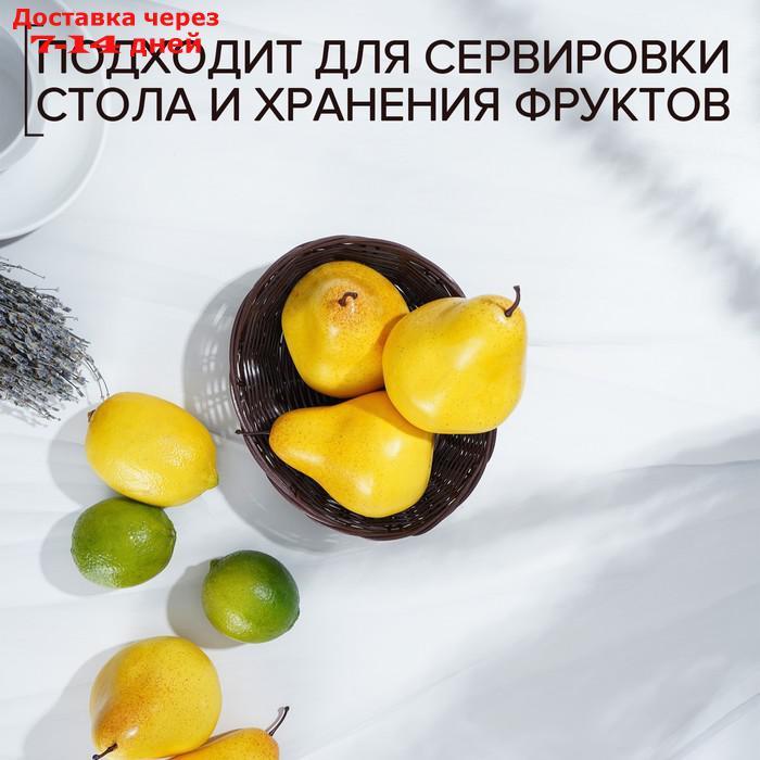 Корзинка для фруктов и хлеба Доляна "Шоко", 18×15×5 см - фото 4 - id-p226925178