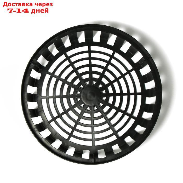 Корзина для луковичных, круглая, 30 × 8 см, чёрная - фото 2 - id-p226932447