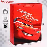 Пакет ламинат вертикальный "McQueen", Тачки, 31х40х11 см